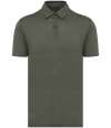 SP217 Spasso Knitted Linen Polo Shirt organic khaki colour image